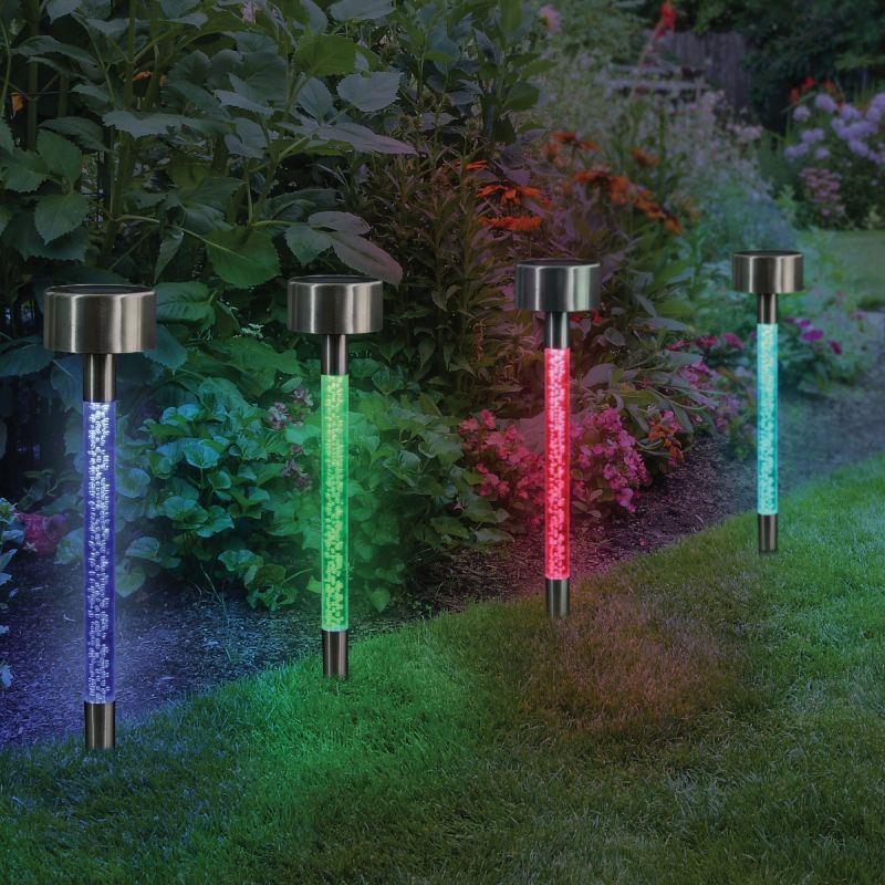 Exhart Color Changing Bubble Solar Stake Light Color Changing (Pack of 24)