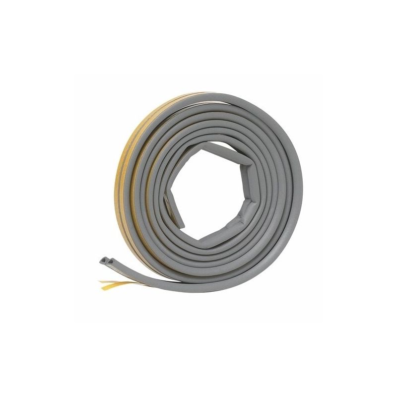 Frost King V27GA Weatherseal, 9/16 in W, 10 ft L, EPDM Rubber, Gray Gray