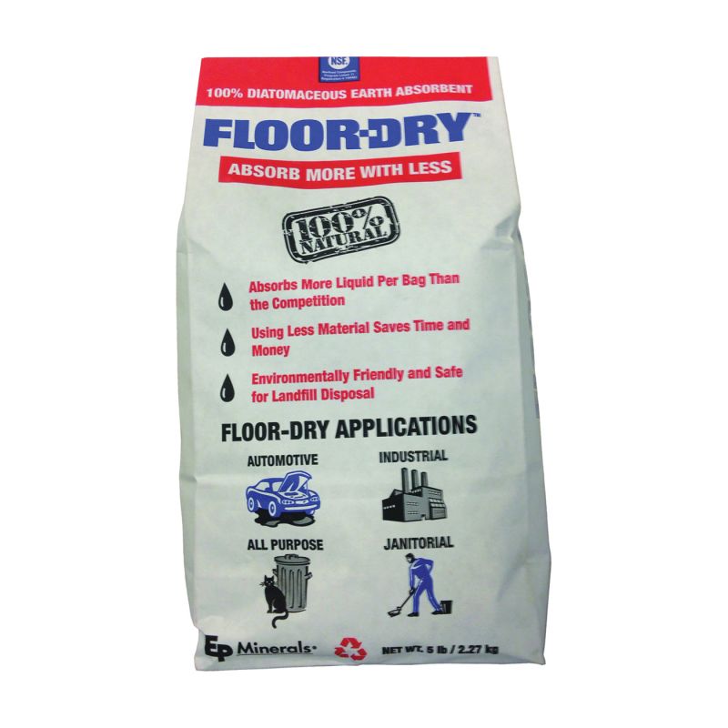 Buy Floor-Dry 9805 All-Purpose Granular Absorbent, 5 lb Bag, Solid,  Odorless Buff/White