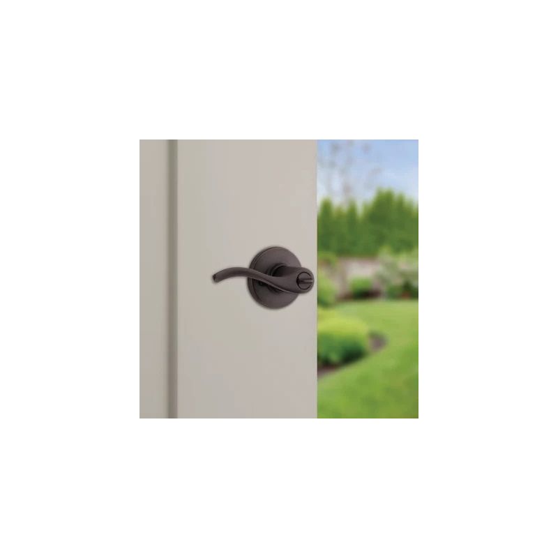 Kwikset 94050-674 Entry Door Lockset, Lever Handle, Venetian Bronze, Zinc, KW1, SC1 Keyway, Residential, 3 Grade