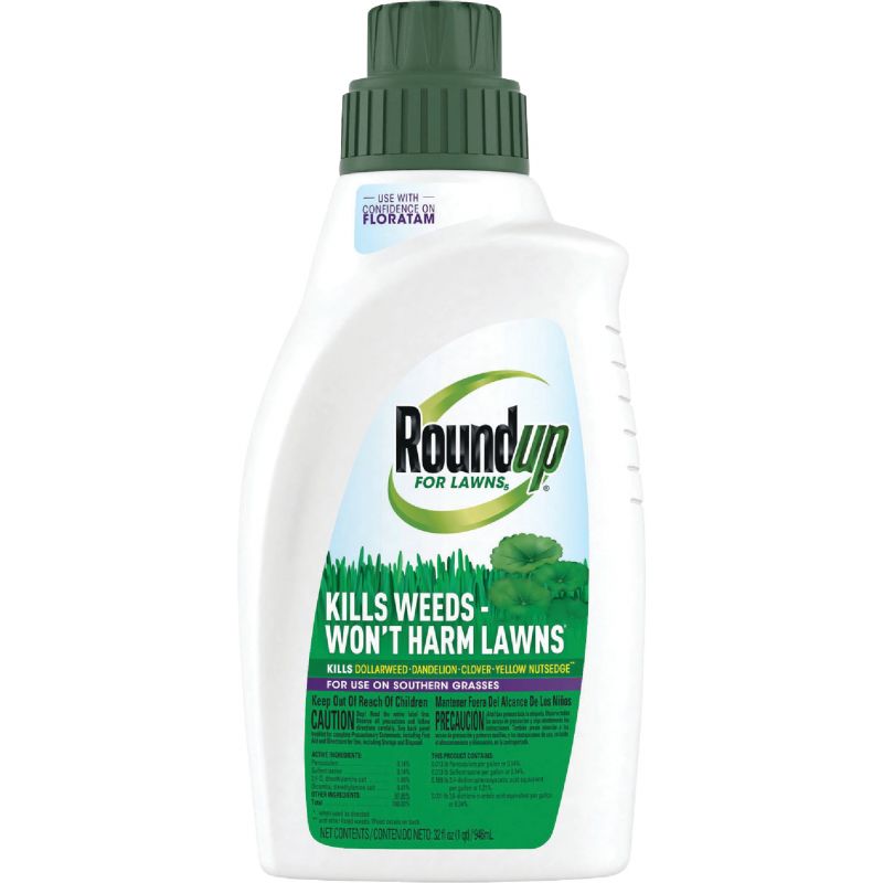 Roundup For Lawns Southern Formula Weed Killer 32 Oz., Pourable