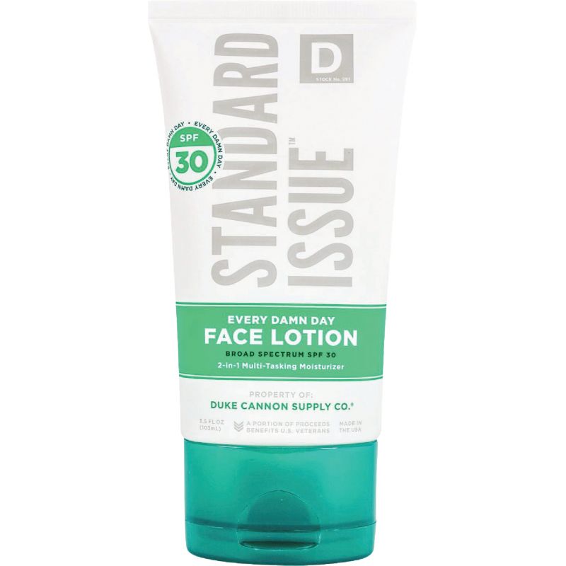 Duke Cannon Standard Issue SPF 30 Face Lotion 3.5 Oz.