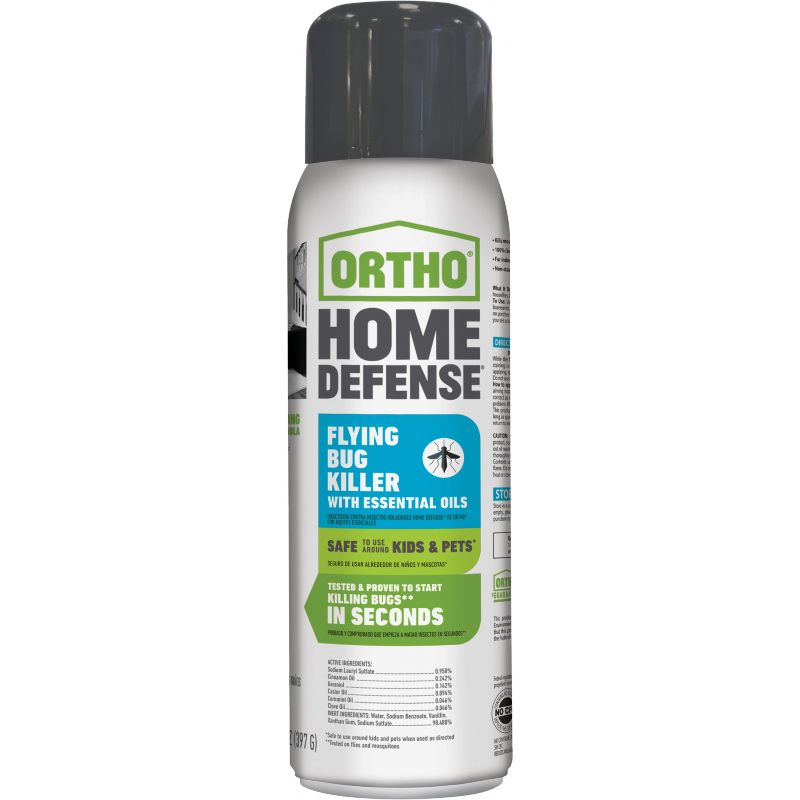 Ortho Home Defense Flying Bug Killer With Essential Oils 14 Oz., Aerosol Spray