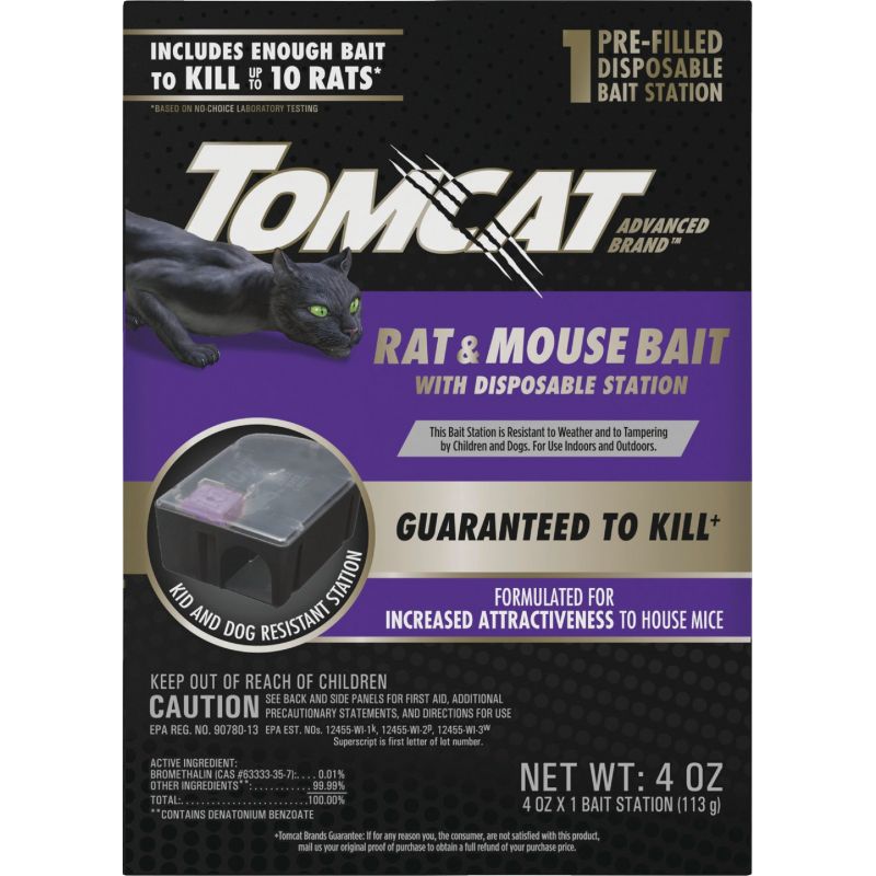 Tomcat Advanced Formula Disposable Rat &amp; Mouse Killer Bait Station