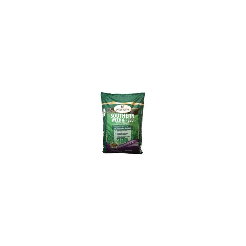 Landscapers Select 902731 Weed and Feed Fertilizer, 34 lb Bag, Granular, 25-0-5 N-P-K Ratio