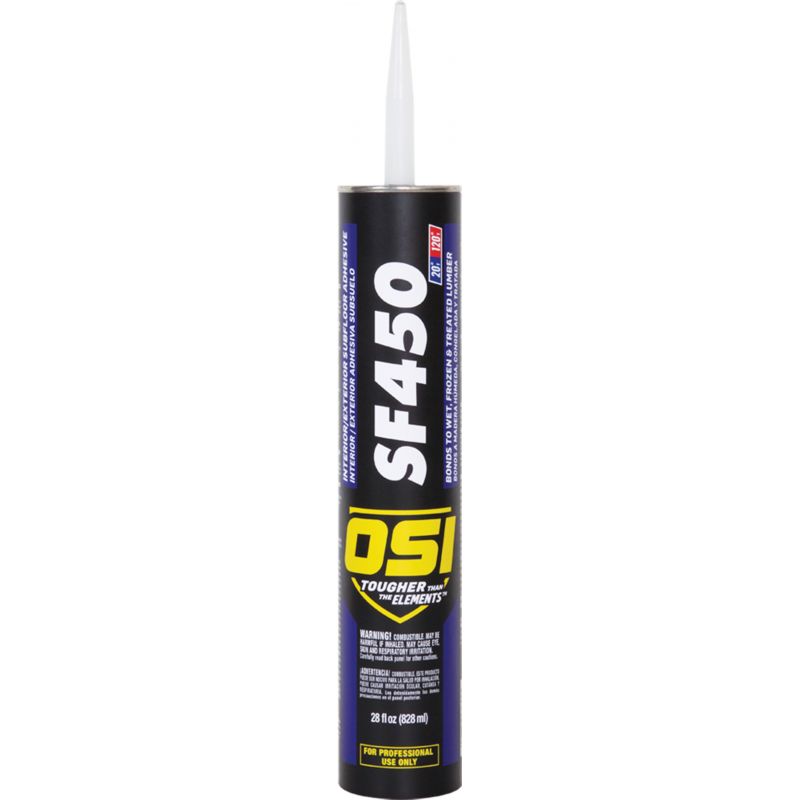 OSI SF450 Construction &amp; Subfloor Adhesive Tan, 28 Oz.