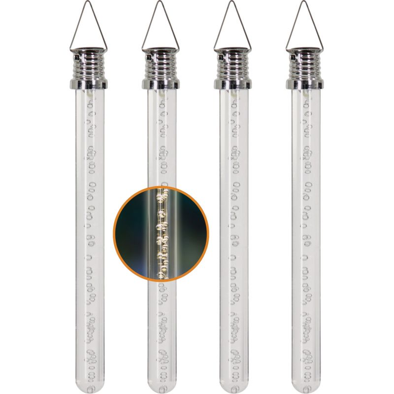 Exhart Warm White LED Bubble Stick Solar Light Warm White (Pack of 16)