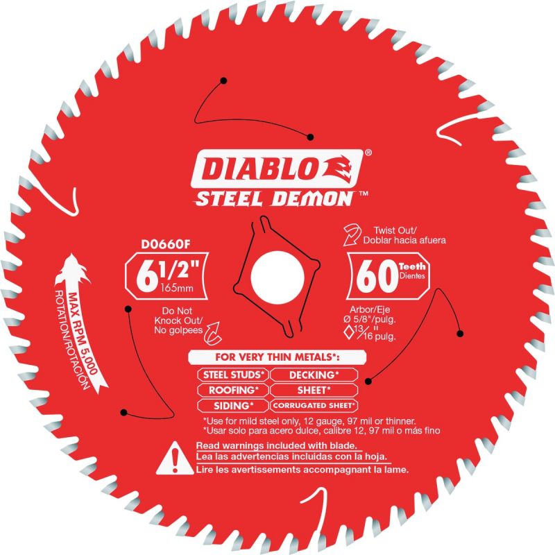 Diablo Steel Demon Mild Steels Circular Saw Blade (Pack of 5)