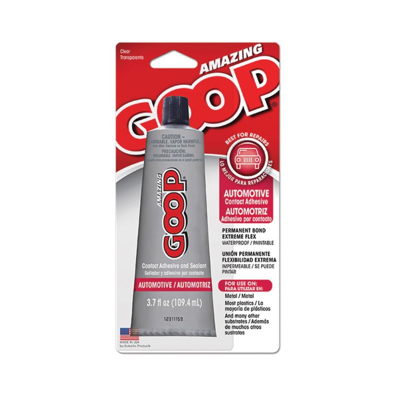 Amazing Goop 160012 Automotive Adhesive, Liquid, Clear, 3.7 oz, Tube Clear