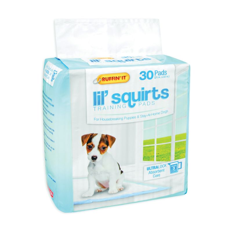 Ruffin&#039;It Lil&#039; Squirts 82030 Dog Training Pad, 22 in L, 21 in W, Cotton/Plastic