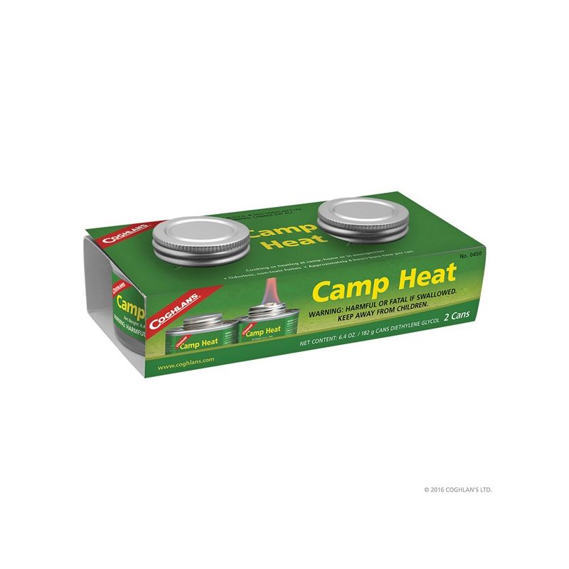 Coghlan&#039;s 0450 Camp Heat, 6.4 oz, Can, 4 hr Burn Time