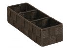 Home Impressions Woven Storage Tray Brown