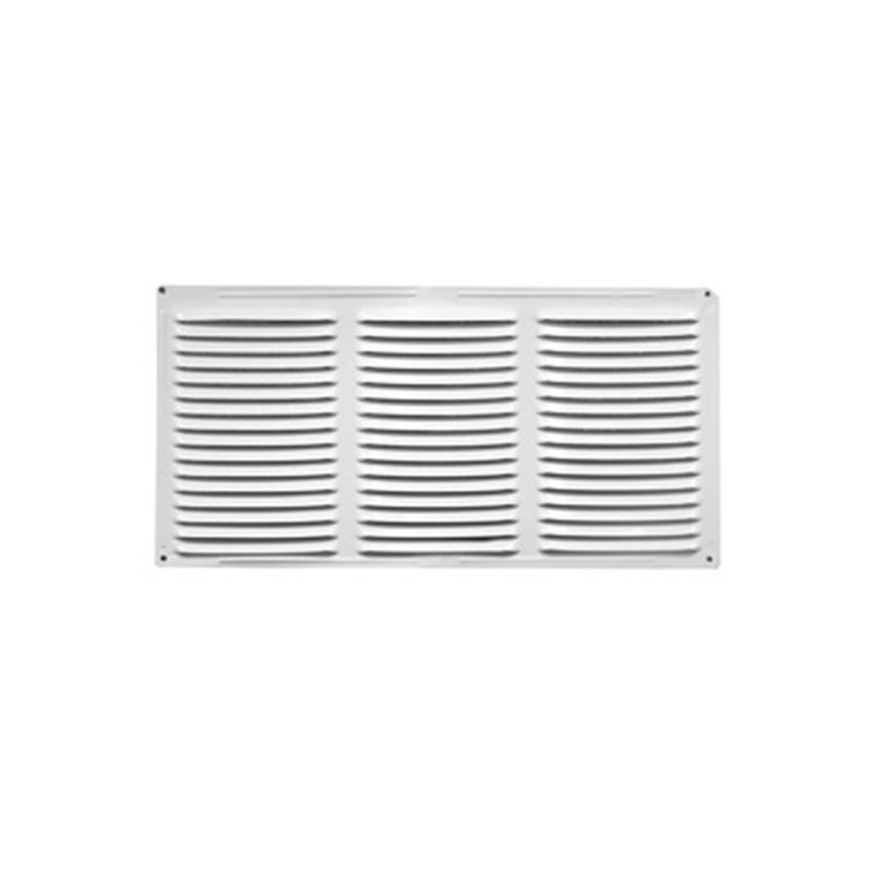 Duraflo 61VENT164WH Soffit Vent, 16 in L, 4 in W, 15.8 sq-in Net Free Ventilating Area, Metal, White White