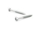 Reliable PKWZ Series PKWZ83MR Screw, #8-15 Thread, 3 in L, Partial, Twin Lead Thread, Pan Head, Square Drive, Steel