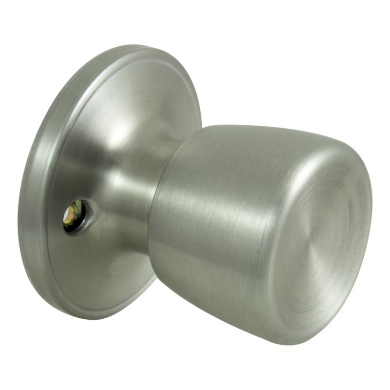 ProSource Dummy Knob, Tulip Design, 1-3/8 to 1-3/4 in Thick Door, Stainless Steel, 65.7 mm Rose/Base