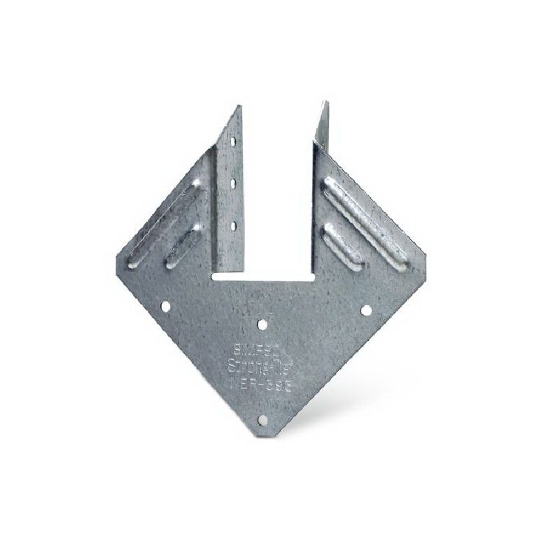 Simpson Strong-Tie H1Z Roof Outlet, 5-1/4 in L, Steel, ZMAX, Fastening Method: Nails Silver