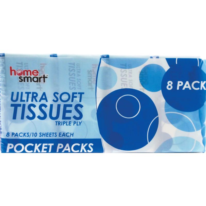 Home Smart Ultra Soft Triple Ply Facial Tissues White (Pack of 24)