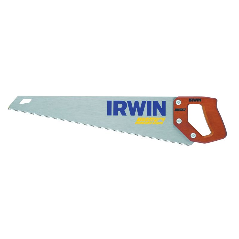 Irwin 2011104 Coarse Cut Saw, 20 in L Blade, 9 TPI, Steel Blade, Hardwood Handle 20 In