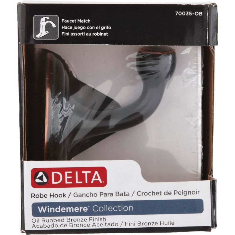 Delta Windemere Robe Hook Transitional