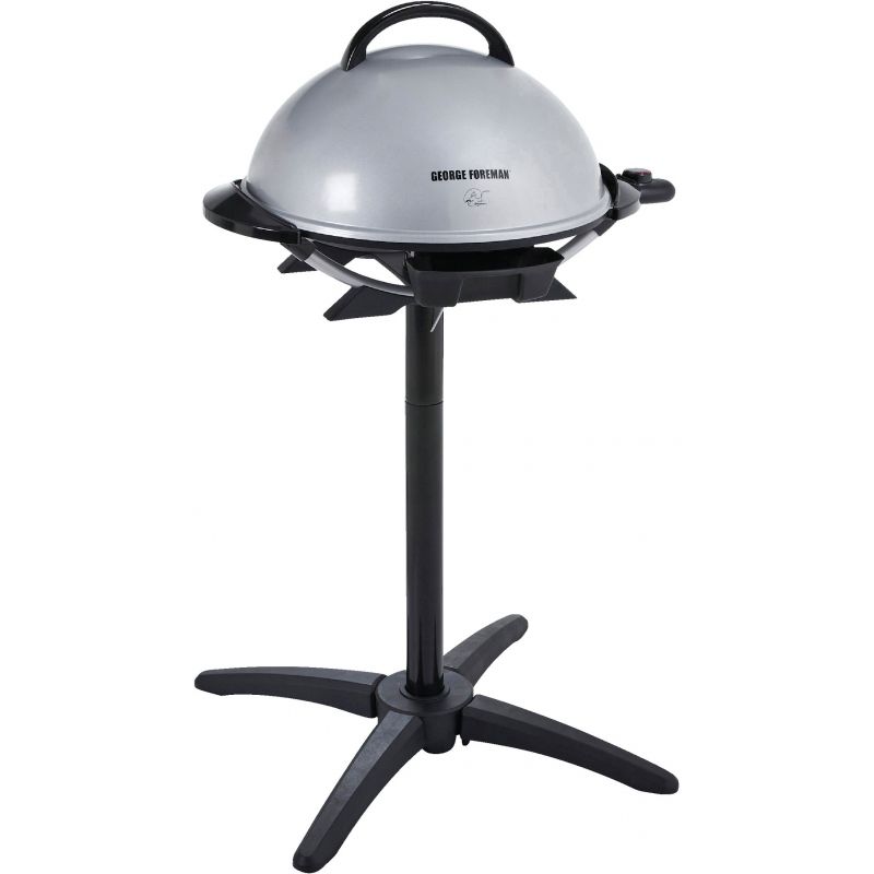 George Foreman Indoor/Outdoor Electric Grill Black/Silver