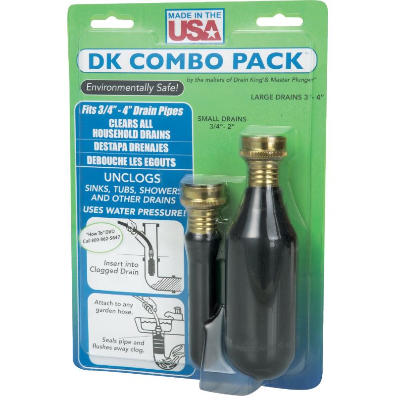 Water-Pressure Drain Opener Combination Kit