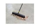 Quickie Bulldozer 533 Smooth Surface Push Broom, 24 in Sweep Face, Polypropylene Fiber Bristle, Steel Handle