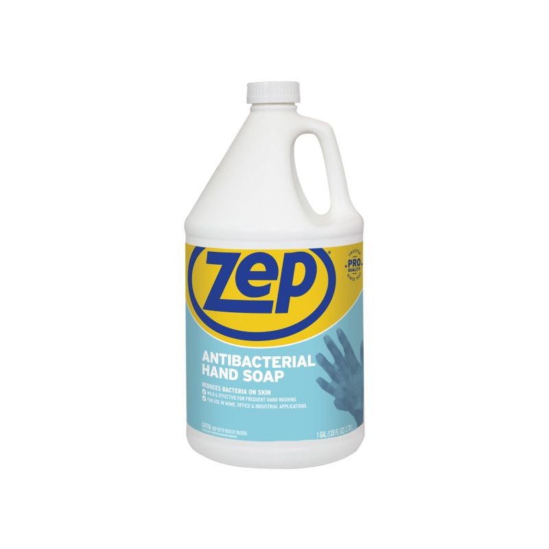 Zep R46124 Antibacterial Hand Soap, Viscous Liquid, Clean, 128 oz Bottle