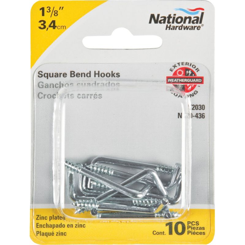 National Steel Square Bend Shoulder Hook