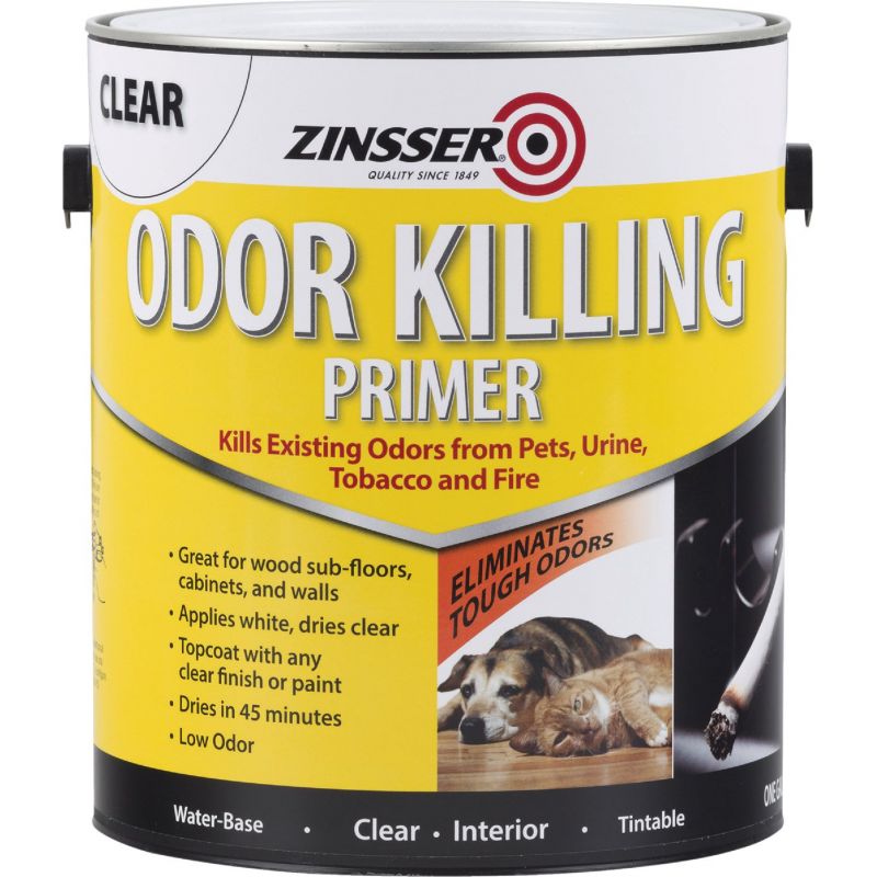 Zinsser Odor Killing Interior Primer White To Clear, 1 Gal.