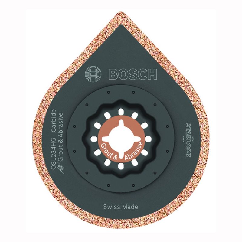 Bosch Starlock OSL234HG Oscillating Blade, 2-3/4 in, Carbide 2-3/4 In, Black
