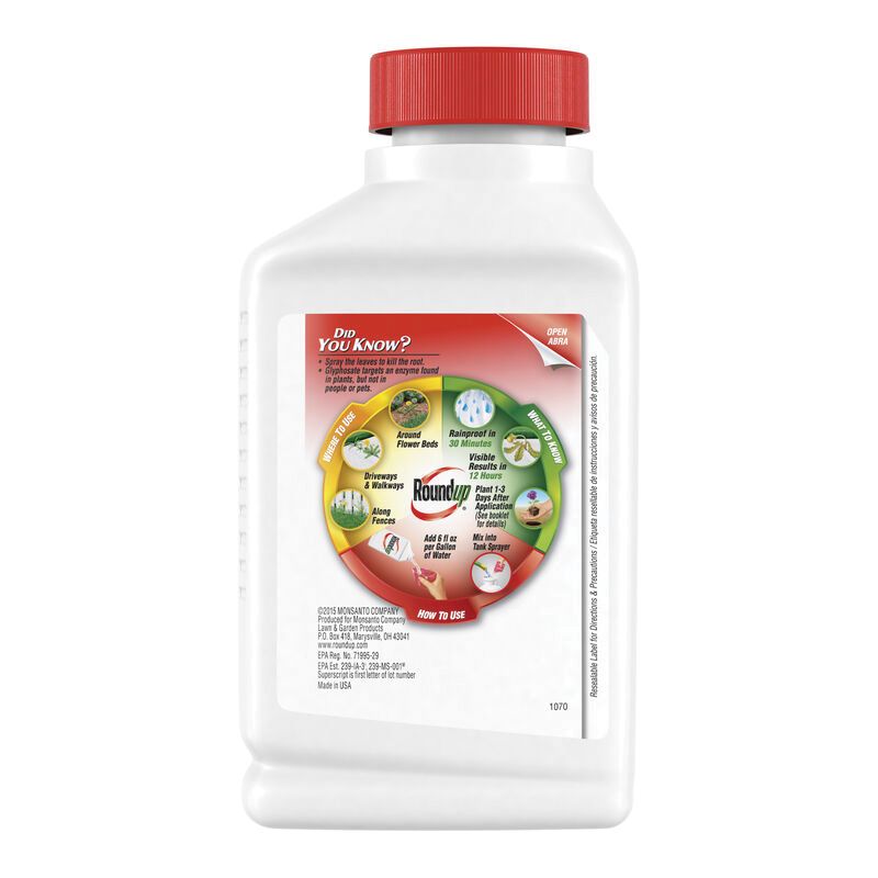Roundup 5376712 Weed and Grass Killer, Liquid, 16 oz