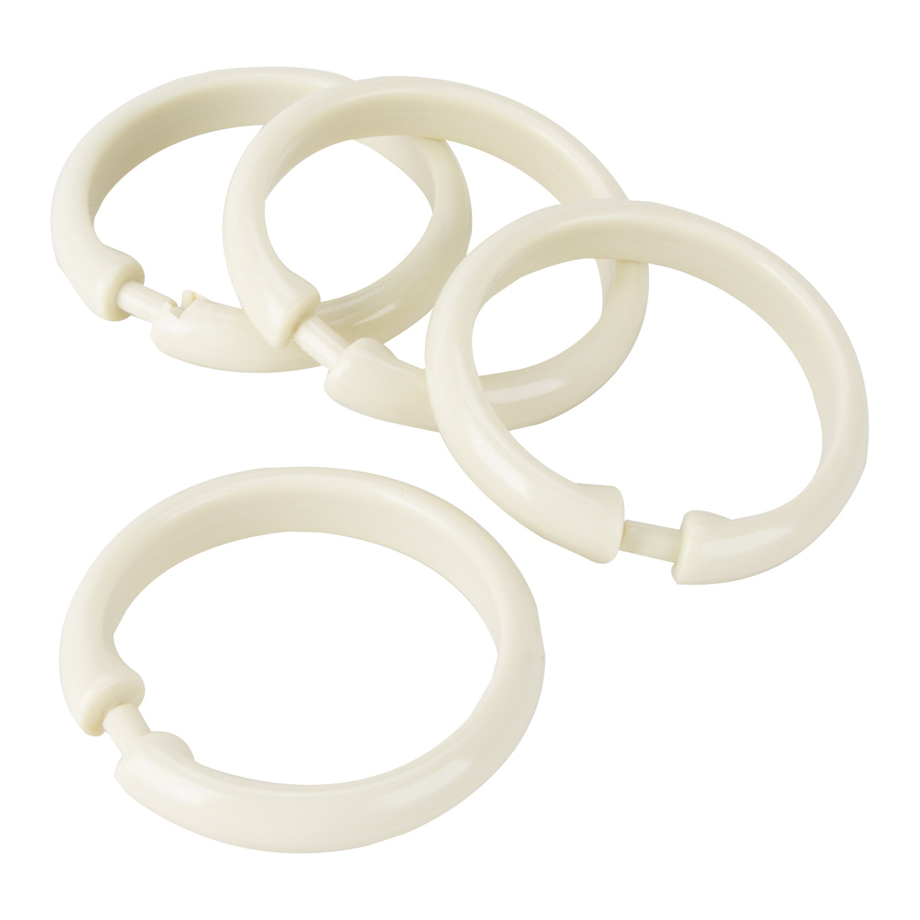 Buy Simple Spaces SD-ORING-B3L Shower Curtain Ring, Plastic, Beige