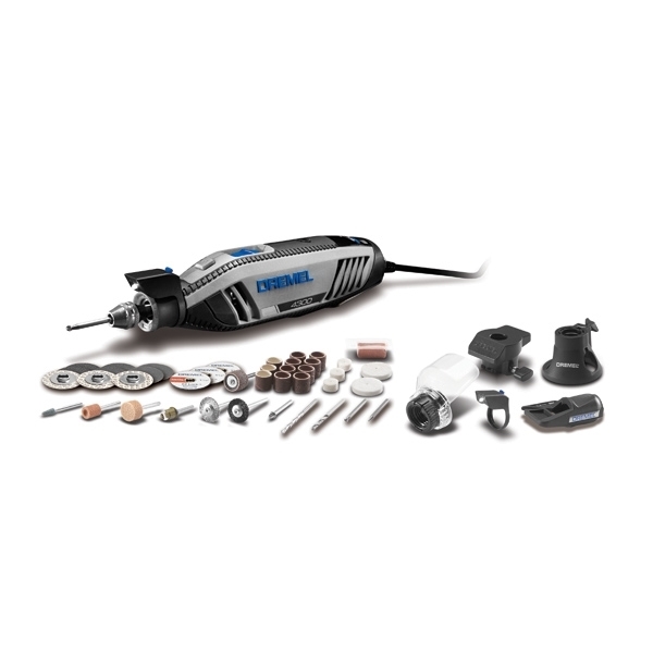 Skrøbelig asiatisk gennemsnit Buy DREMEL 4300-5/40 Rotary Tool Kit, 1.8 A, 1/32 to 1/8 in Chuck, Keyless  Chuck, 5000 to 35,000 rpm Speed