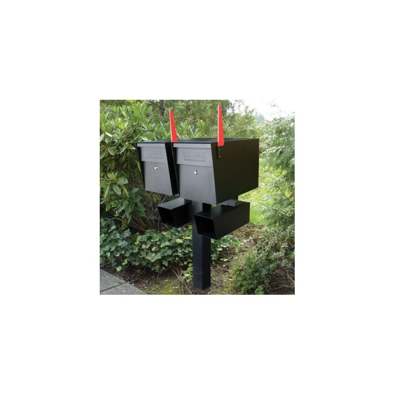 Mail Boss Packagemaster Series 7108 Mailbox, Steel, Bronze, 11-1/4 in W, 21 in D, 13-3/4 in H