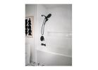 Moen Brecklyn 82611BL Tub and Shower Faucet, Six Function Showerhead, 1.75 gpm Showerhead, 6 Spray Settings, Matte Black