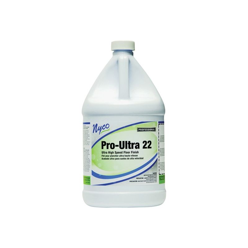 nyco NL175-G4 Floor Finish, 128 oz, Liquid, Acrylic Polymer, White White (Pack of 4)
