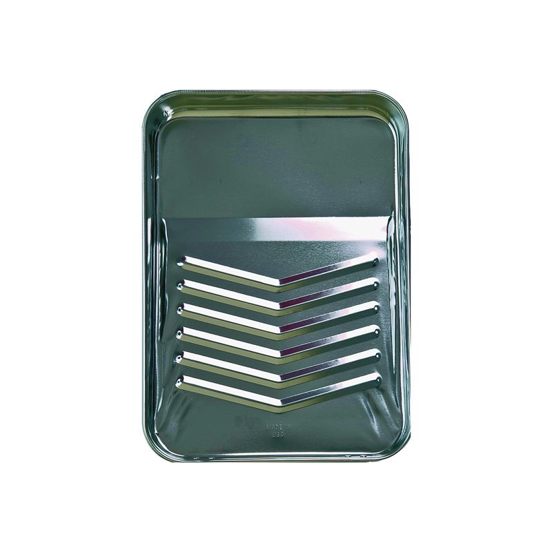 Linzer RM400 Paint Tray, 11-1/4 in L, 15-1/4 in W, 1 qt Capacity, Metal 1 Qt