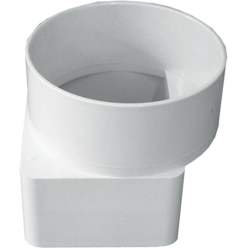 IPEX Canplas Offset Downspout Adapter White