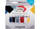Testors Assorted Acrylic Craft Paint Sets Blue, Black, Silver, Red, White, Yellow