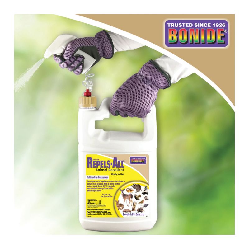 Bonide Repels All 239 Animal Repellent Bottle, Ready-to-Use Tan