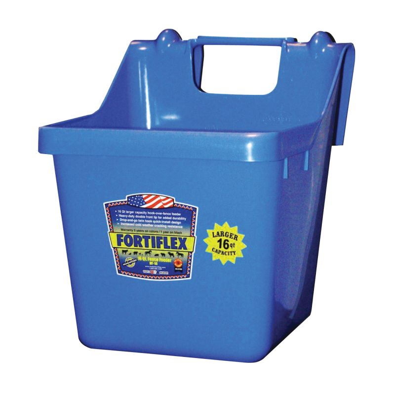 Fortex-Fortiflex 1301600 Bucket Feeder, Fortalloy Rubber Polymer, Blue Blue