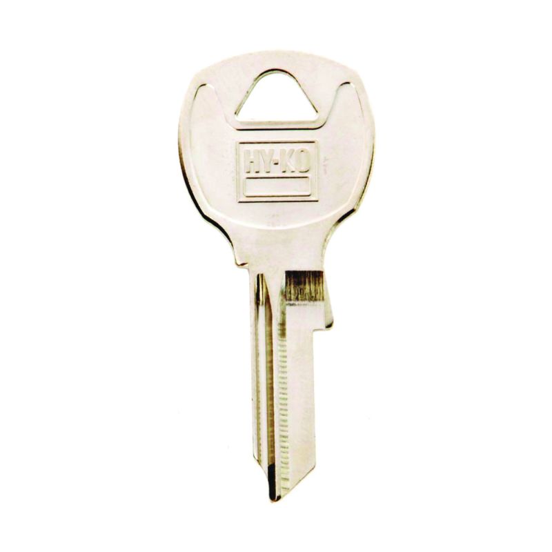 Hy-Ko 11010NA14 Key Blank, Brass, Nickel, For: National Cabinet, House Locks and Padlocks (Pack of 10)