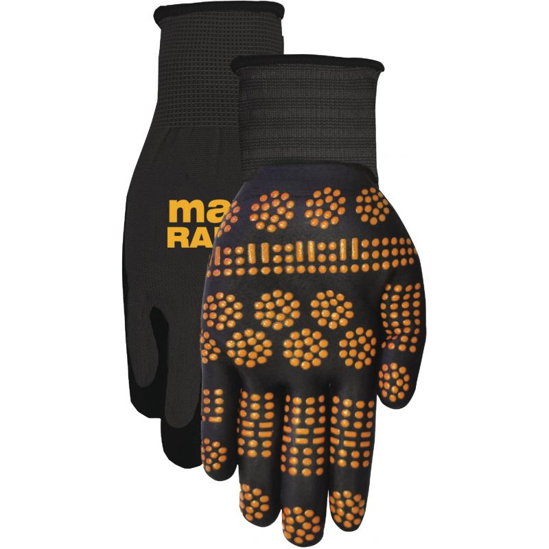 Midwest Gloves &amp; Gear MAX Radial Coated Glove L/XL, Black &amp; Yellow