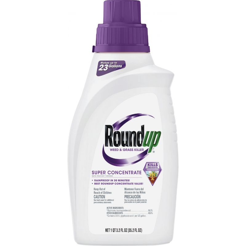Roundup Super Concentrate Weed &amp; Grass Killer 35.2 Oz., Pourable