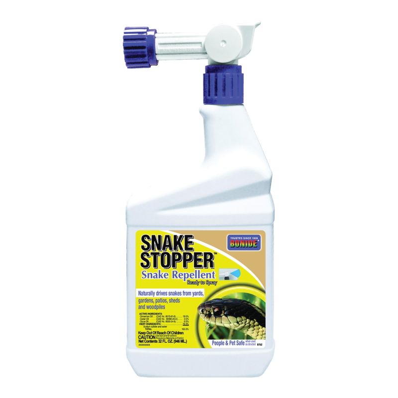 Bonide Snake Stopper 8752 Snake Repellent, Ready-to-Spray Creamy White