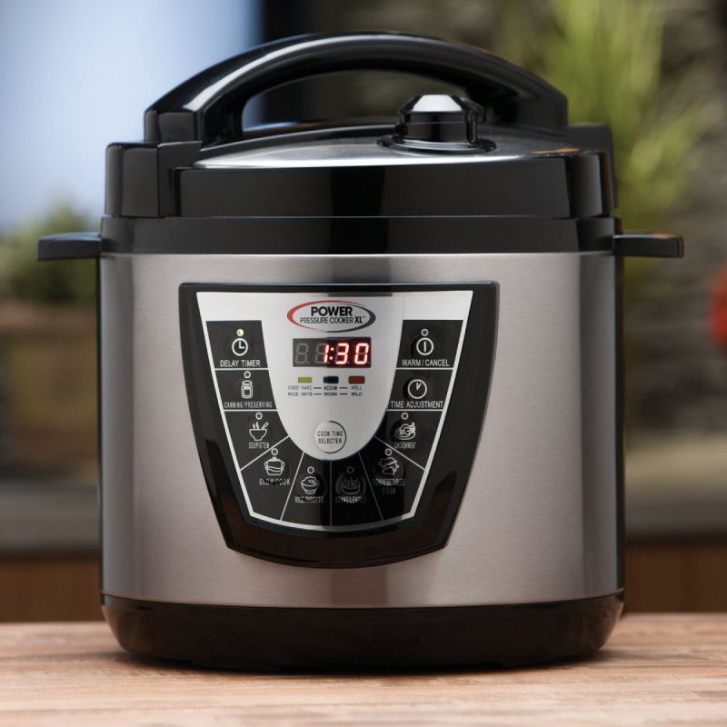 Power Pressure Cooker XL/Canner Silver/Black