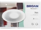 Broan Bath Exhaust Fan With Recessed Light White