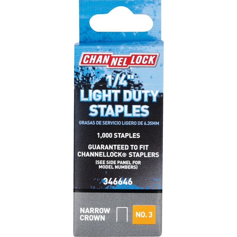 Channellock No. 3 Light Duty Narrow Crown Staple (Pack of 5)