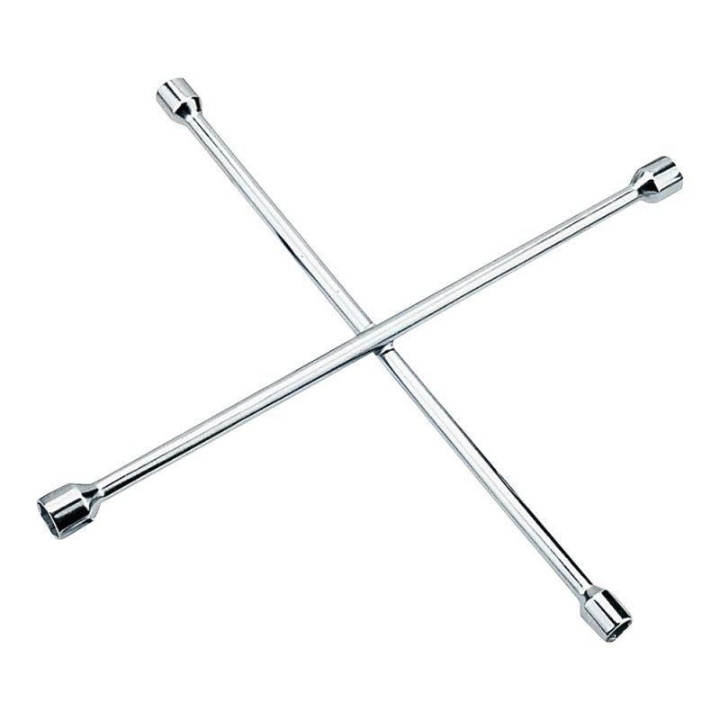 ProSource JL-AT-TGCW10133L Lug Wrench, Hex Socket, 17, 19, 21 and 23 mm Socket, 20 in L, Carbon Steel, Chrome Silver