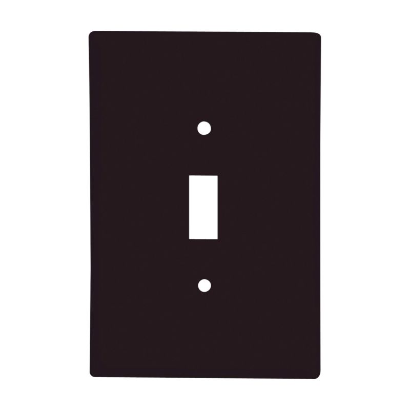 Eaton Wiring Devices 2144B-BOX Wallplate, 4-1/2 in L, 2-3/4 in W, 1 -Gang, Thermoset, Brown, High-Gloss Brown